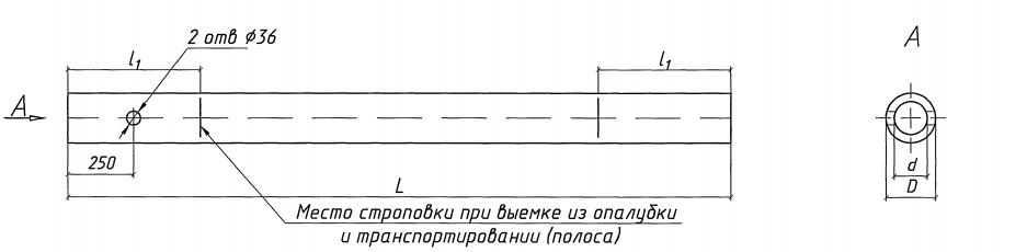 Свая СК 10-40-2 Серия 1.011.1-11м.97